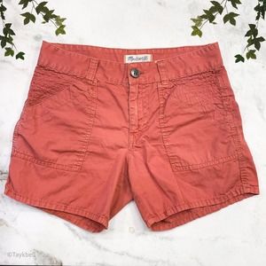 Madewell Campstitch Fatigue Faded Cargo Shorts, 24